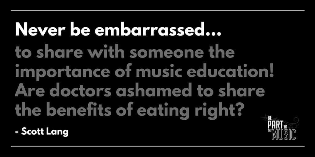 PartoftheMusic's tweet photo. Everyone needs to know how important #musiceducation is! #musiced #boa2016 https://t.co/QjsmgGSn8y