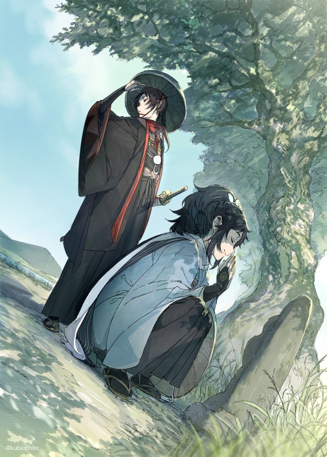 大和守安定(刀剣乱舞) 沖田組,春 - yuricoのイラスト【刀剣乱舞 沖田組】