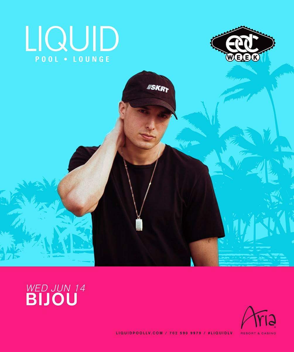 BIJOU's tweet photo. RT for a chance to kick off @EDC__Week poolside with me June 14 @LiquidLV! 🌊 https://t.co/0JMWuzllWD