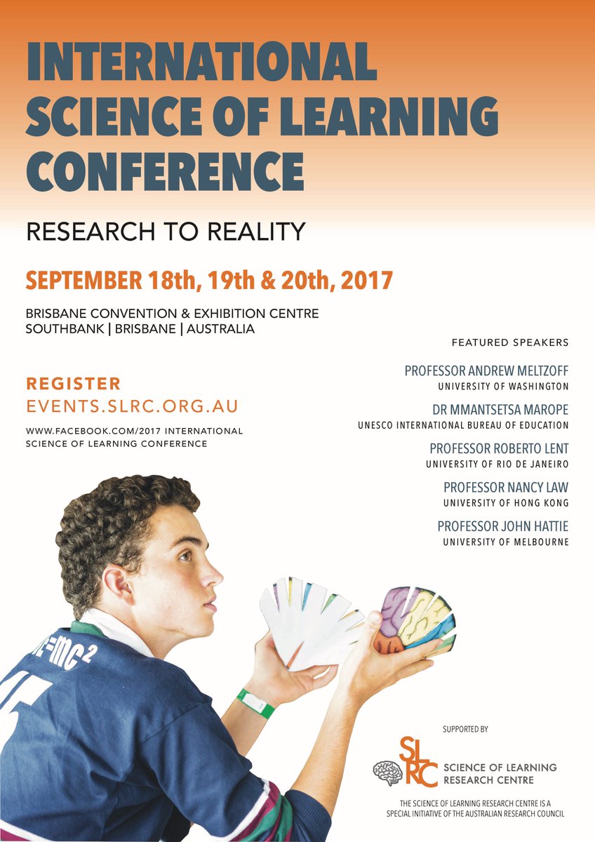 International Science of Learning Conference . 18-20 September . Brisbane . REGISTER NOW events.slrc.org.au