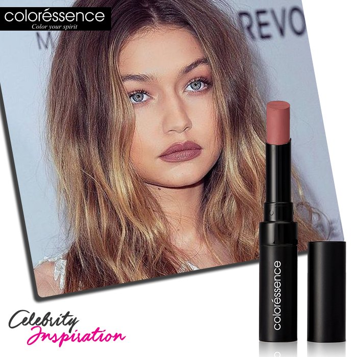 TheColoressence's tweet photo. Get the #GigiHadid Look with this Lip Shade from #Coloressence.
Add it to your makeup kit today -> https://t.co/y7iFSDUdwM
#CelebInspiration https://t.co/4T0WnEt4Tb