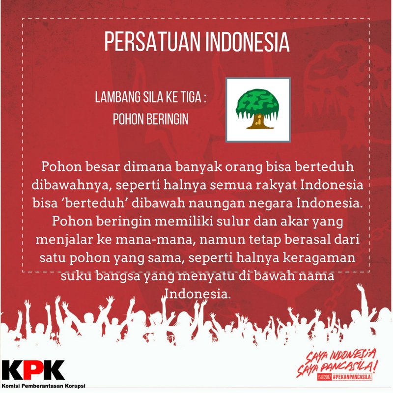 Kpk On Twitter Pohon Beringin Melambangkan Sila Ke Tiga