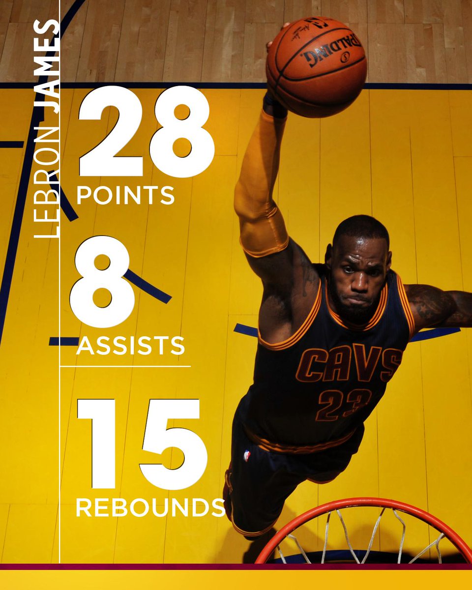 ESPNNBA's tweet photo. Bron went out and filled up the box score in Game 1 https://t.co/hJyd0d7OrM