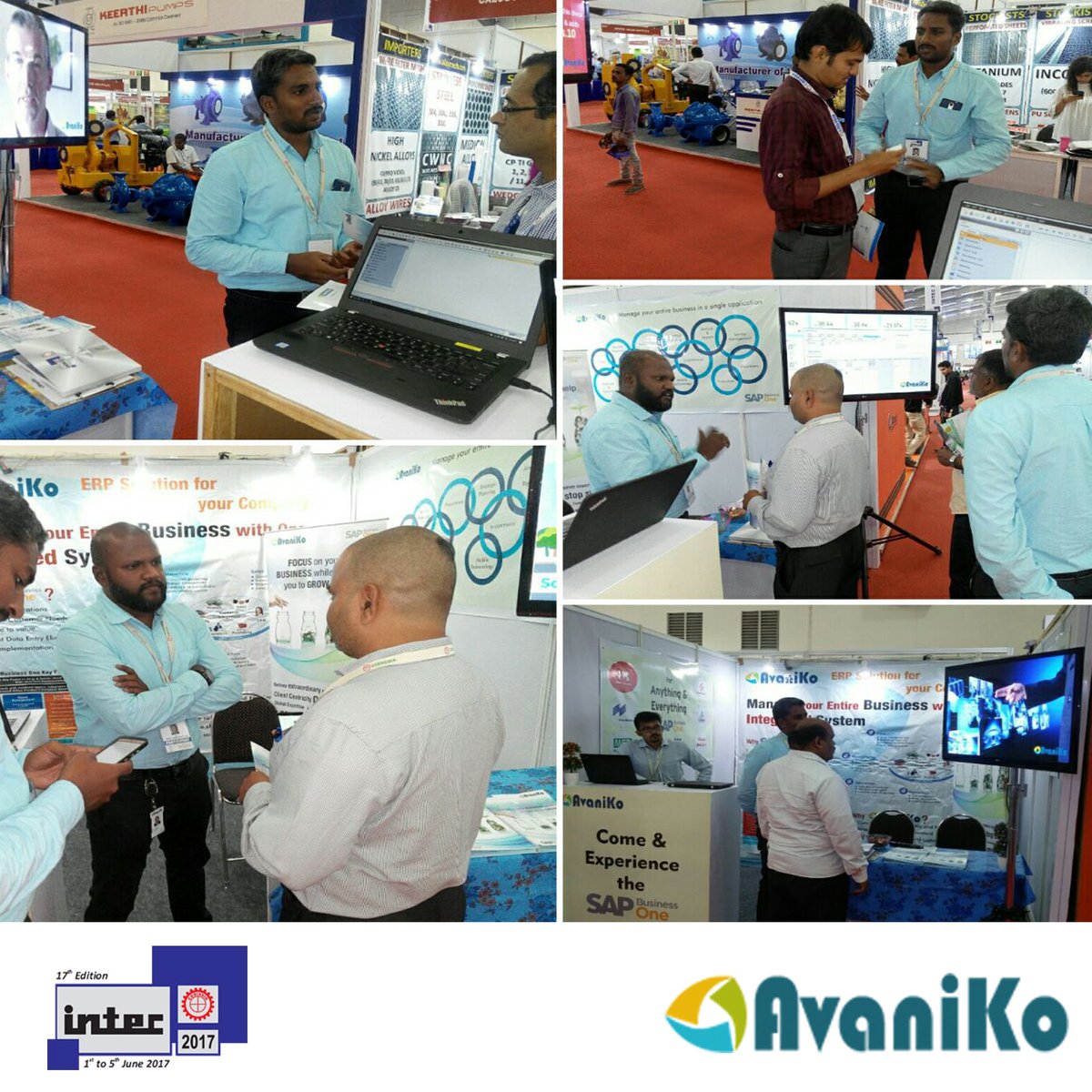 anil_marali's tweet photo. @Avaniko_tech creating #SAPBusinessOne buzz at INTEC 2017 Expo #Intec2017 #Codissia #Coimbatore offering #ERP solutions for #SMEs @SAPIndia https://t.co/yhG8TjvFmq