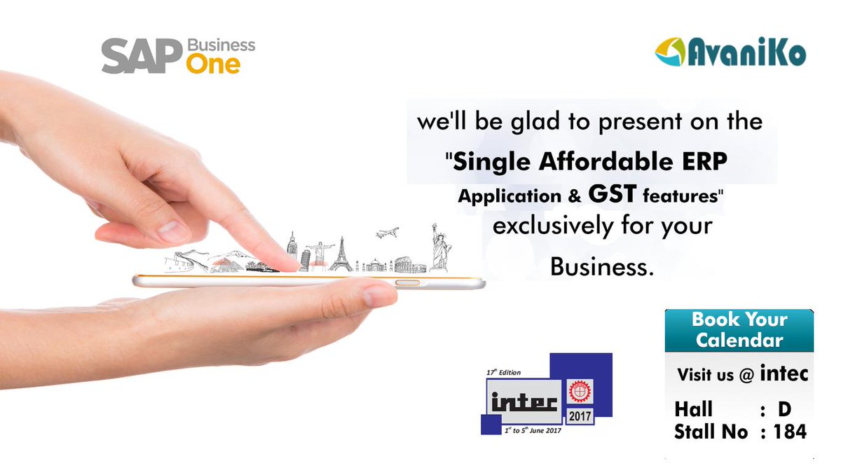 anil_marali's tweet photo. @Avaniko_tech creating #SAPBusinessOne buzz at INTEC 2017 Expo #Intec2017 #Codissia #Coimbatore offering #ERP solutions for #SMEs @SAPIndia https://t.co/yhG8TjvFmq