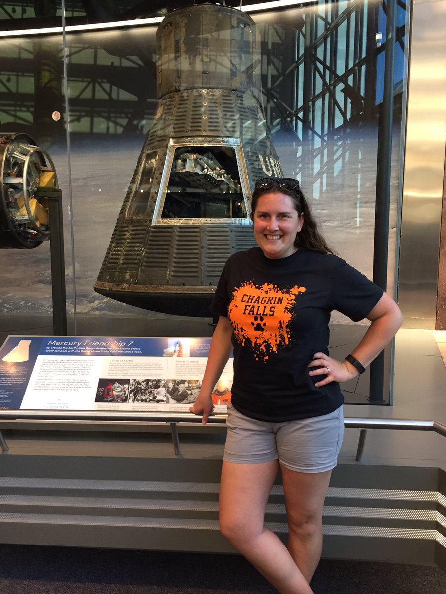 HINeSMnSTEM's tweet photo. Visiting @airandspace Friendship 7 capsule w/friends and model curiosity rover. We did #FlatSally proud! #CFinDC #CFEVS https://t.co/xoi76hSOIR