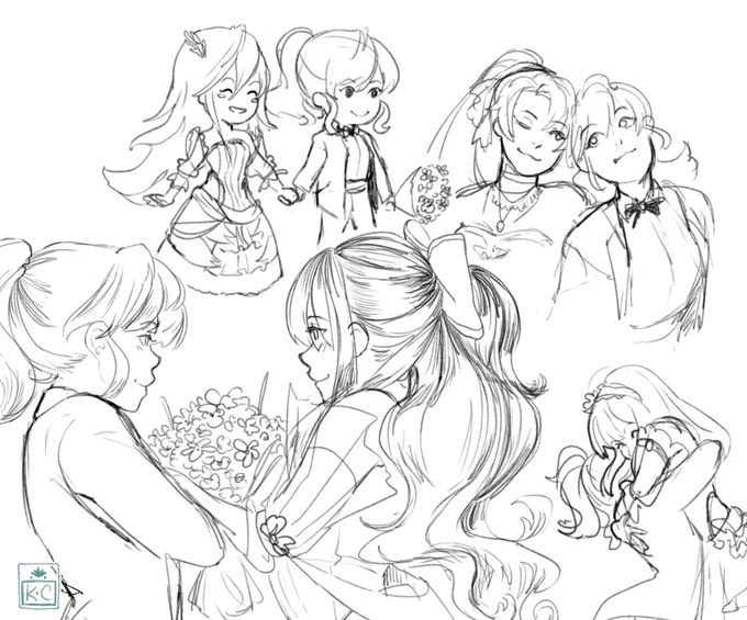 fire emblem doodle pile 