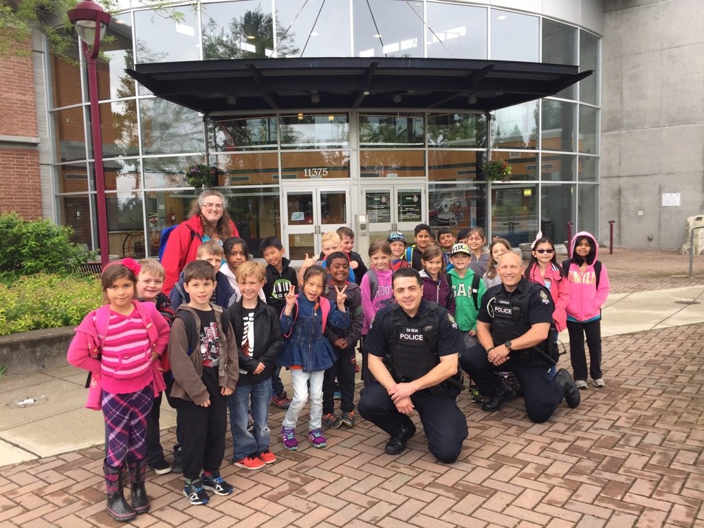 Great to have Gray Elementary students visit the Public Safety Building.
