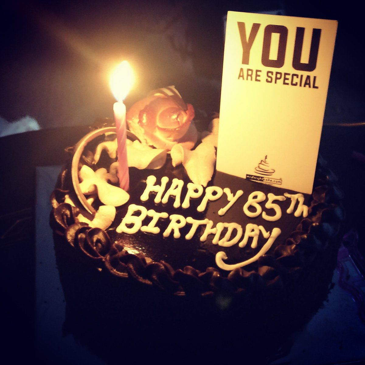 cakeat12's tweet photo. #Happy #85th #Birthday
It is not called 85years old
But, 85years experienced !
#Midnightcake is proud to be a part of this rare celebration! https://t.co/aRGC9BspcE