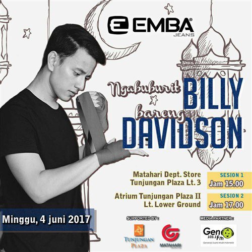 eventsurabaya's tweet photo. EMBA Jeans ngabuburit sesion 2 pk.17.00, 04 Juni 2017 @ Atrium TP 2 Surabaya #embajeans #playitcool https://t.co/0mI0VkAUEZ