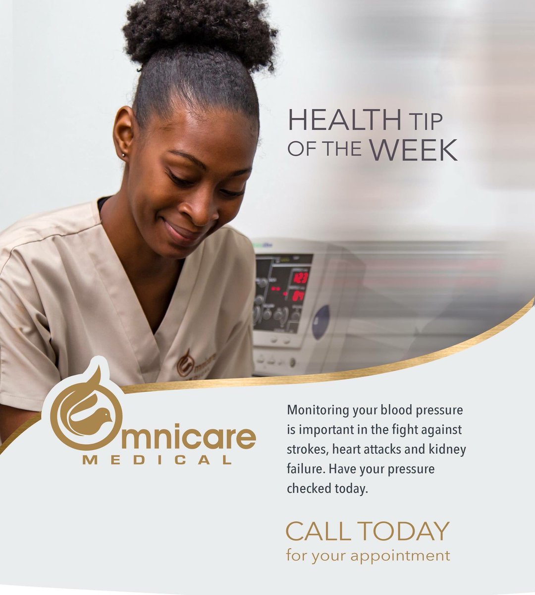 OmnicareMedical's tweet image. Hypertension is a leading cause of death in the Caribbean due to stroke, heart attack and kidney failure. #knowyournumbers #getcheckedtoday