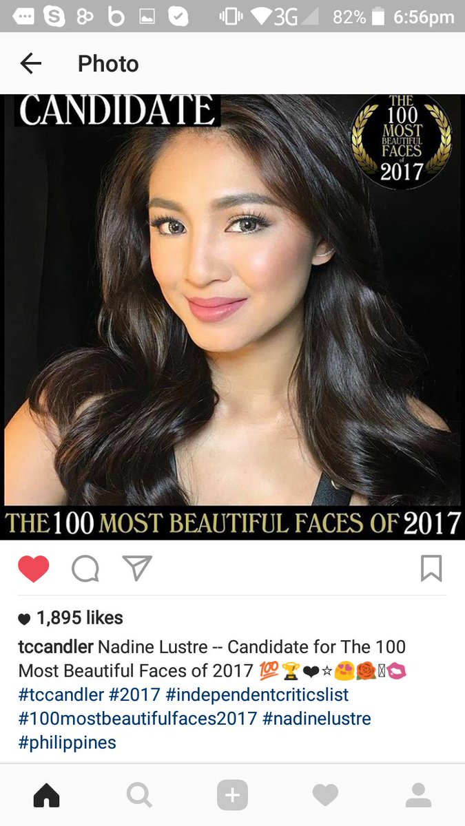 ItsChrissyWorld's tweet photo. I'm so proud of you Queen Naddie👏👸 @hellobangsie @tccandler #NadineLustre  #mostbeautifulfaces2017 #100mostbeautifulfaces2017 #tccandler https://t.co/Jrd3QwOmMY