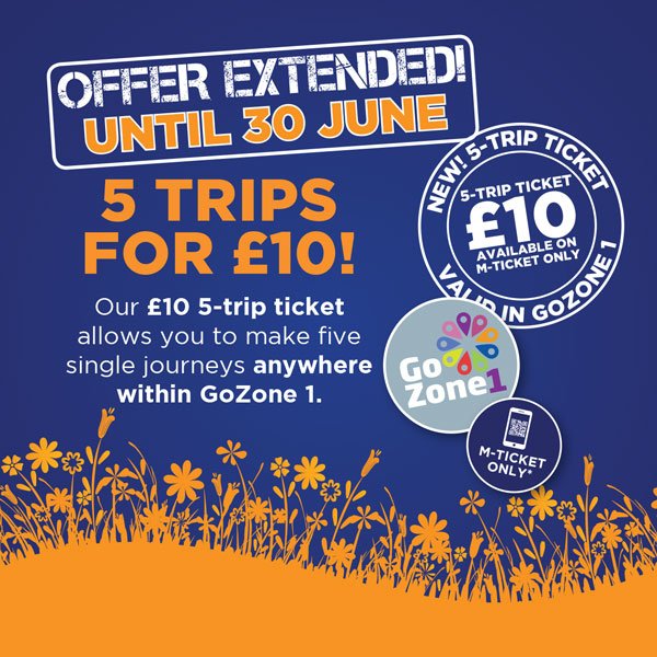 mcgillswest's tweet photo. Our £10 5-trip m-ticket allows you to make 5 single journeys anywhere within #GoZone1 https://t.co/vIOvhnlMVa #Braehead #Silverburn #Glasgow https://t.co/VMKu20786h