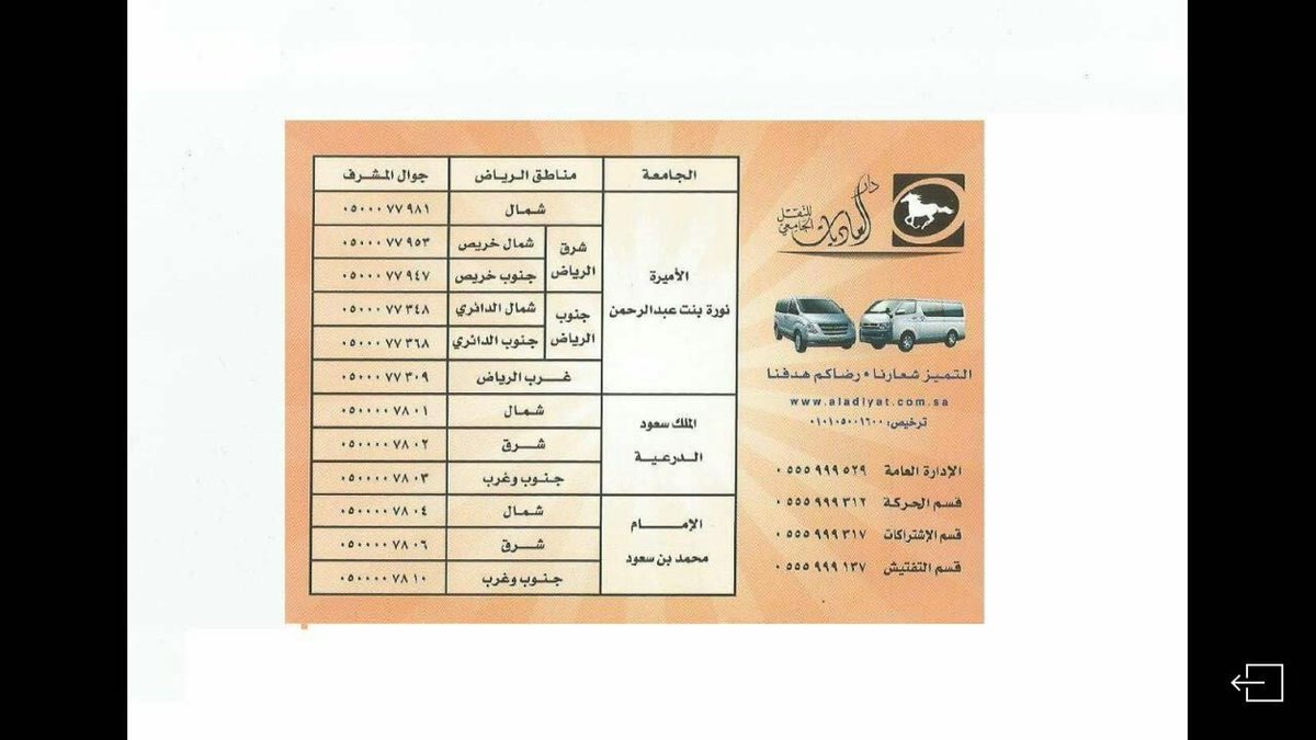 نرحب بكي على الأرقام التالية للتواصل معنى على حسب مقر سكنك وجامعتك