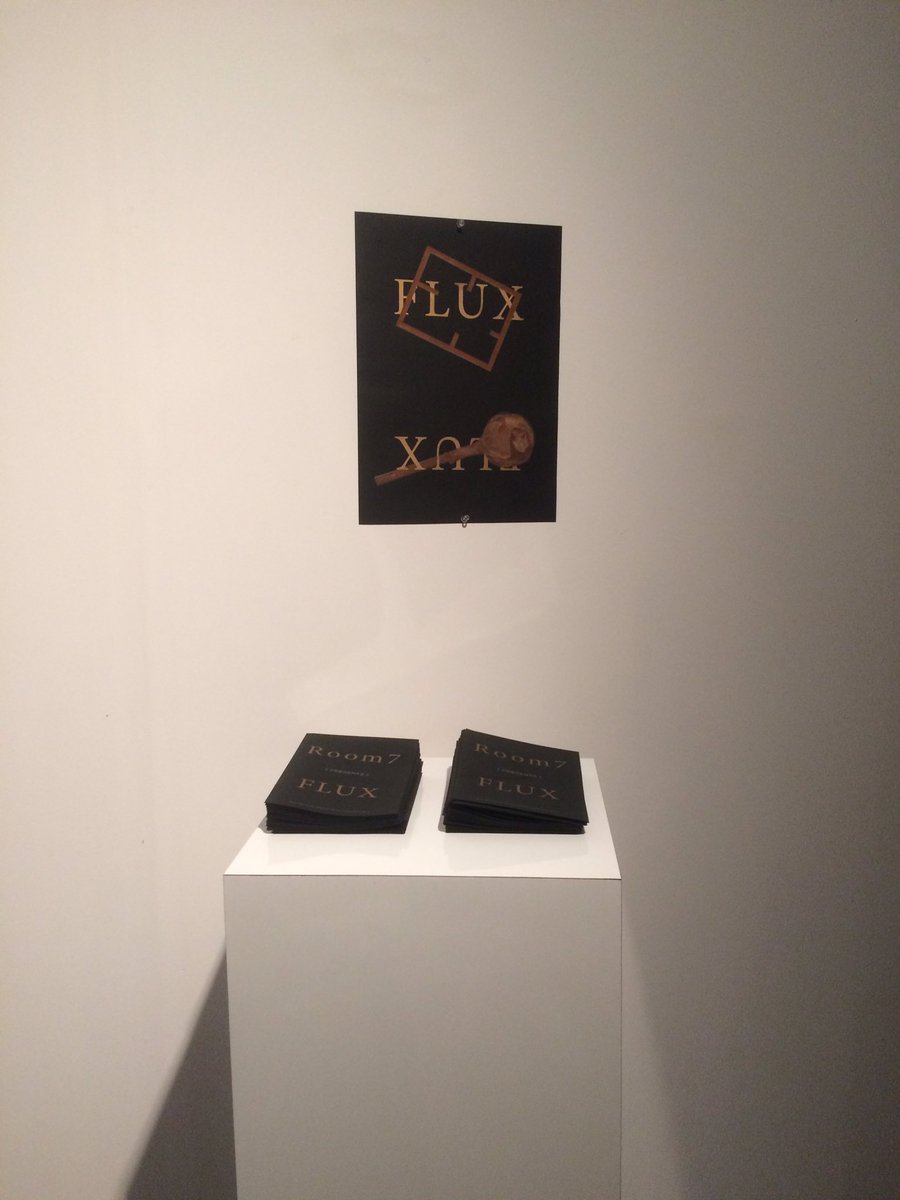 Room7Curating's tweet photo. The #FLUX poster is up! We are getting ready for tonight! Come down from 6pm and join us 🍾 https://t.co/Cx1Z9axUaO