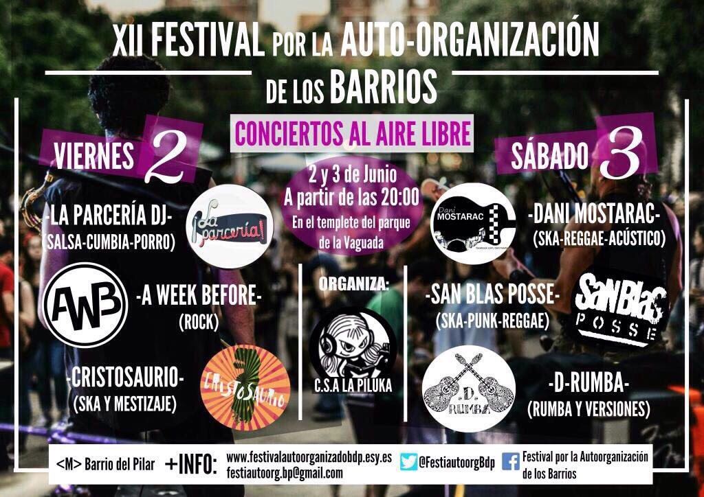 EsporaNegra76's tweet photo. Y a partir de las 20:00 CONCIERTOS!! Con @LaParceria! A Week Before! Y @cristosaurio!!! No os lo podeis perder!! #FestiBDP https://t.co/AiMFjLWHjY