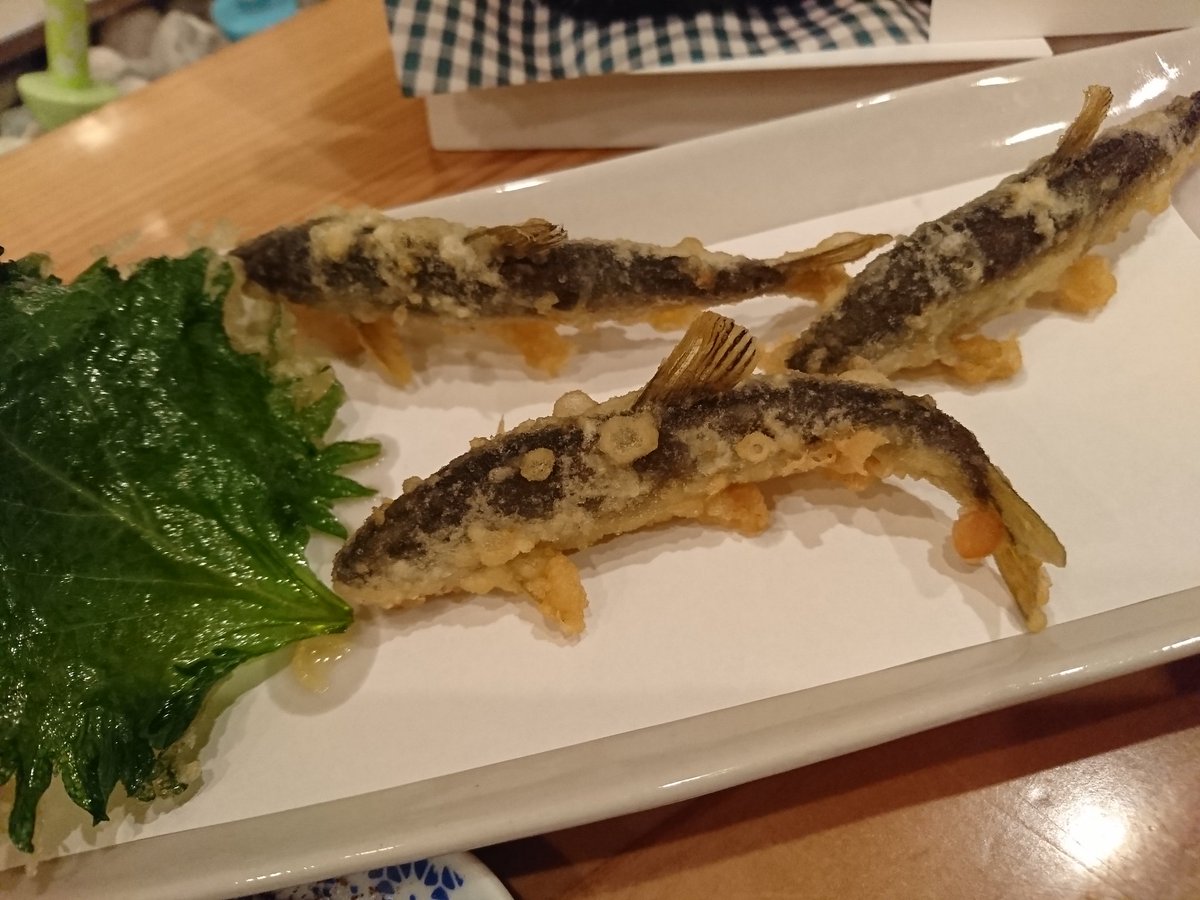 稚鮎の天ぷら 稚鮎の天ぷら
