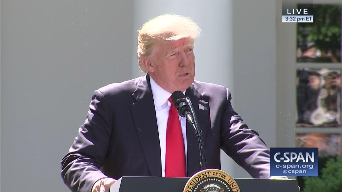 CSPANClassroom's tweet photo. VIDEO CLIP: President Trump on Climate Agreement (12 min)
https://t.co/UrxaAeRjE3
#sschat #hsgovchat #apgov https://t.co/lPJHRI7330