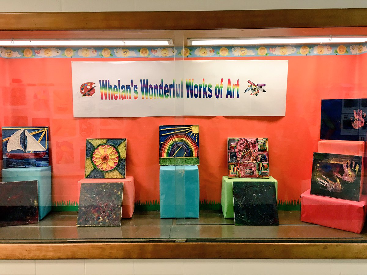 Mrs_Fluta's tweet photo. Our beautiful works of art displayed at the art show. Great job kids! #proud2BMillstone https://t.co/CjtAKxDCeb