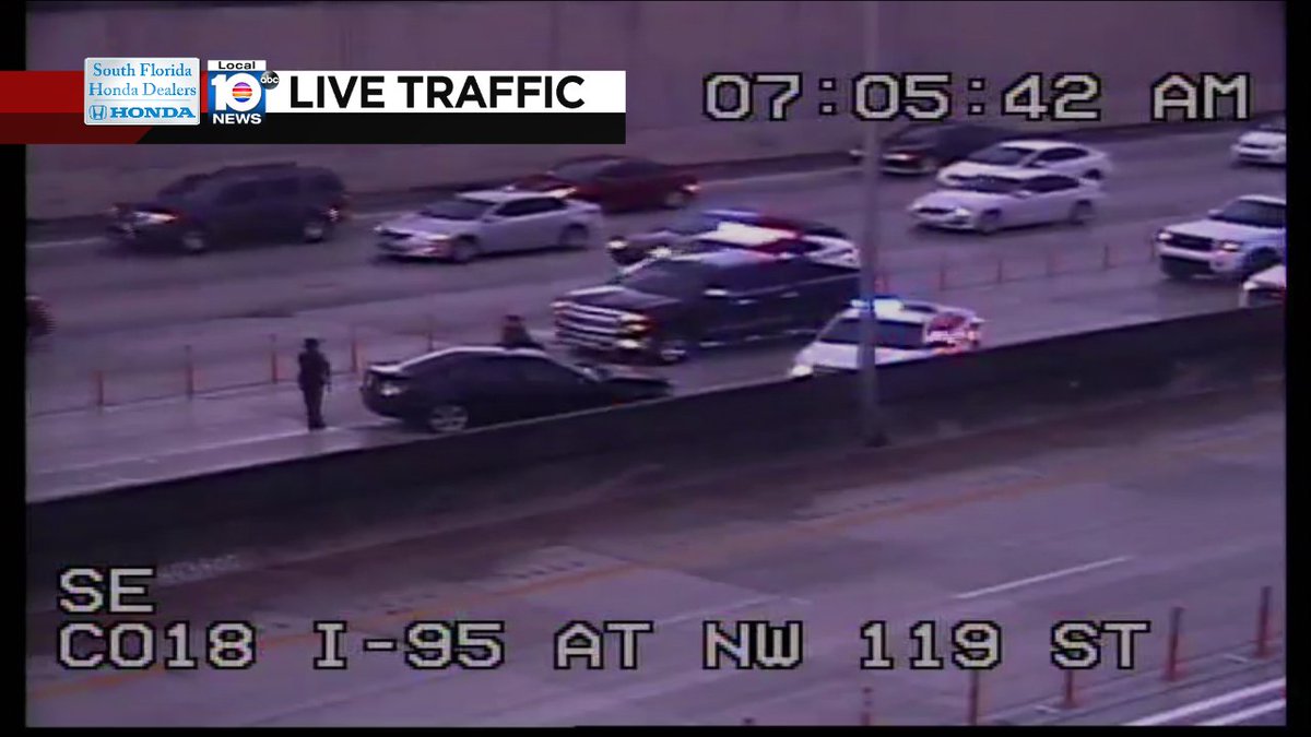 Crash on I-95 NB Express at NW 119th St #traffic https://t.co/wQEN0jH9Q6