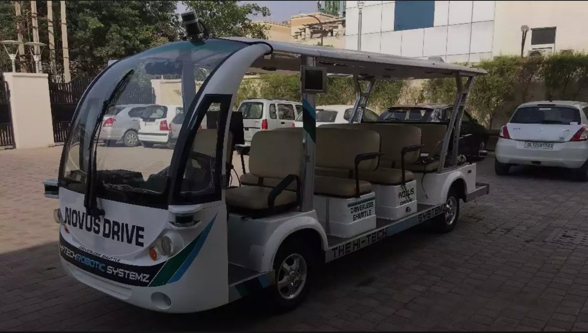 DSTT4ME's tweet photo. A Ride in #NovusDrive , #India’s First #SelfDrivingVehicle . #AI #Autonomous #SelfDrivingCar #SelfDrivingBus https://t.co/wwdRhwCyhp https://t.co/NClHaakDul