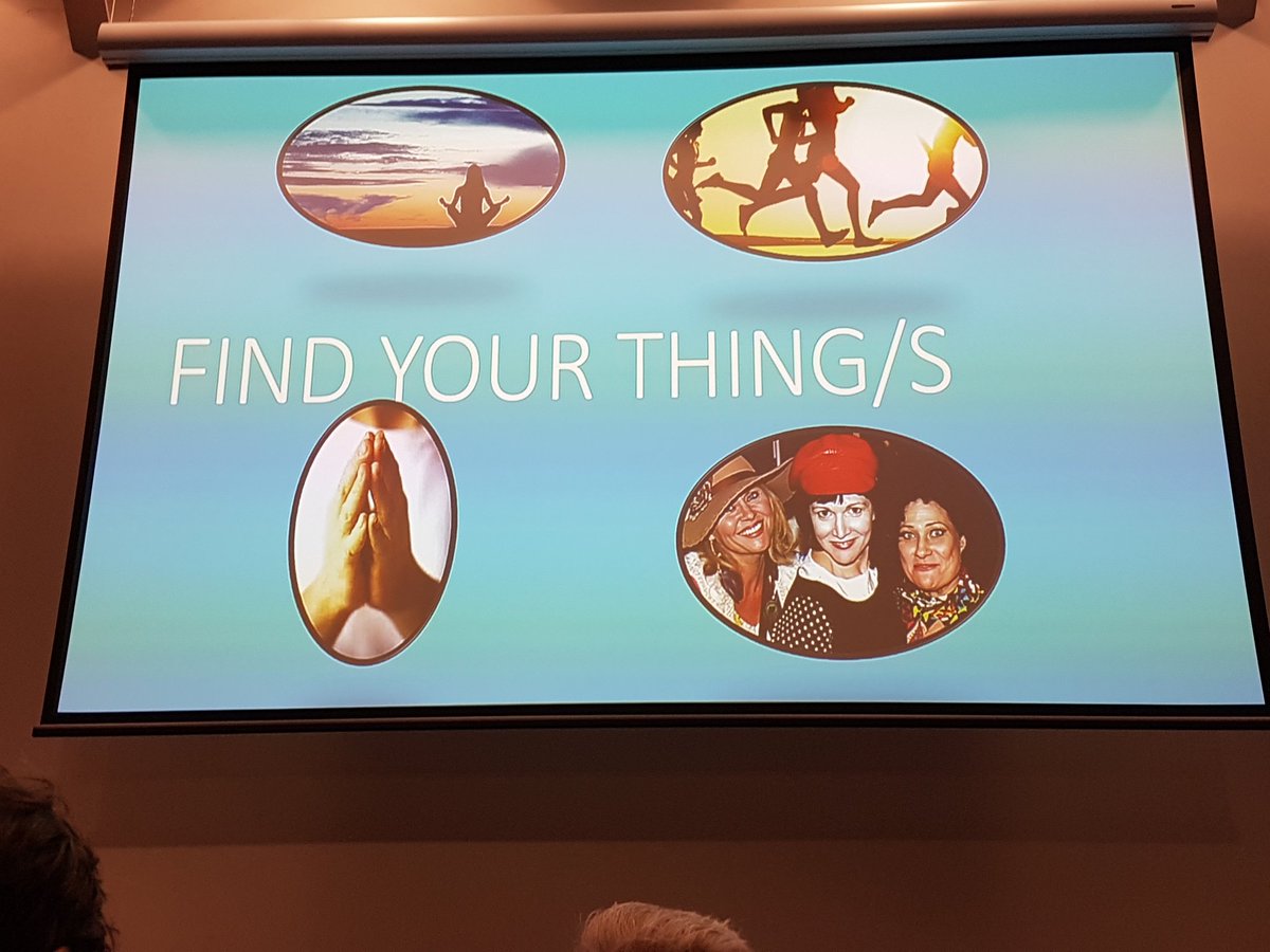 BrianHaskinsPhd's tweet photo. Find your thing and do it every day, Men need 1 in their tribe, women need 3, discuss and talk at Resus@ThePark #RATP2017 #DCEHPP https://t.co/WbdI9Jb4PI