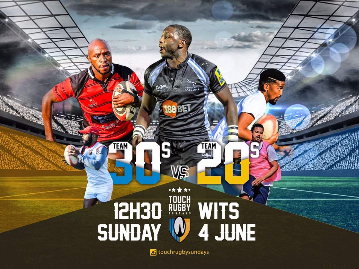 Sikho_15's tweet photo. Exciting weekend lined up for the @trsundays family. Blanket drive on for Saturday, and the 30s vs 20s derby on Sunday..#touchrugbysundays🔥🔥 https://t.co/89JQXcndGB