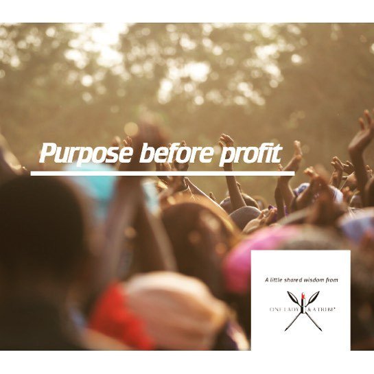 Purpose before profit #oneladyandatribe #teamwork #lovewhatido #socialmediamarketing #digitalmedia #causemarketing #design #purpose #making…