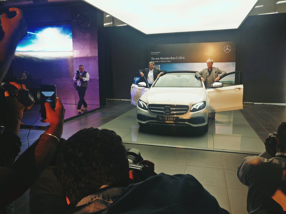 WION_Pitstop's tweet photo. The all-new Mercedes-Benz #E220 d launches in India.@MercedesBenzInd https://t.co/wnMblyQ0Ho