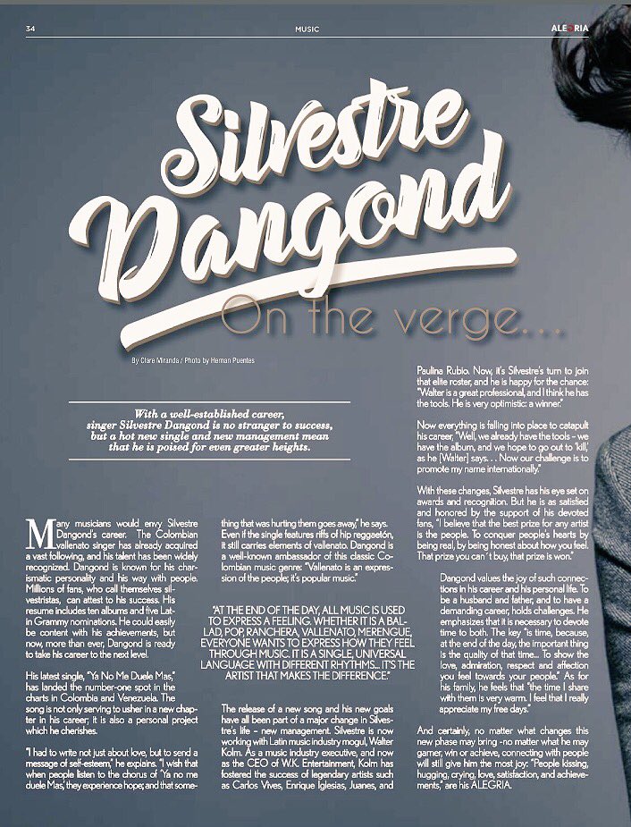 latinopowerla's tweet photo. @SilvestreFDC​ featured in the latest issue of @ALEGRIAmagazine | California 🇱🇷. https://t.co/AI8gCKiexa