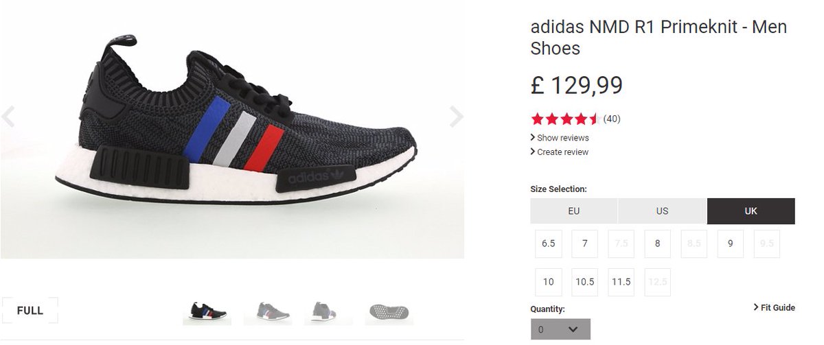 nmd tri color footlocker
