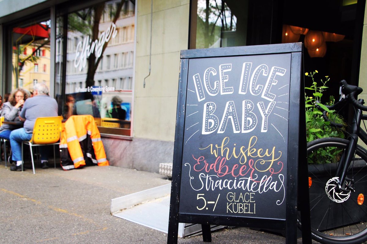 EffingerBern's tweet photo. Neu im Sortiment: Glace. In den Sorten Whiskey, Erdbeer und Stracciatella.#glace #stiftungpluspunkt #essenundmehr #sommer https://t.co/9D34V4xVOt
