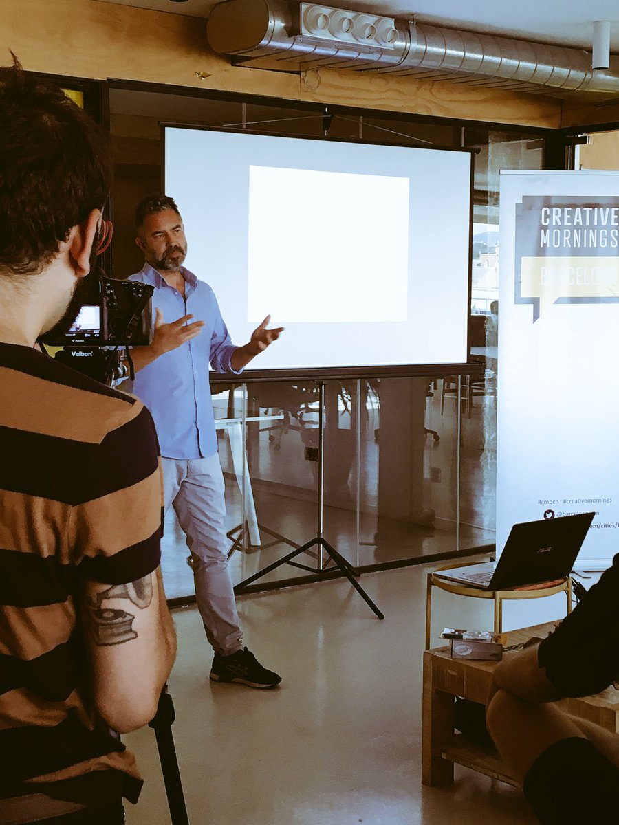 allo_madeleine's tweet photo. "Un mentor puede ser un mayor con barba... o un libro..:-)" #cmbcn #creativemornings w/ @barcelona_cm https://t.co/6TvemKuMQl