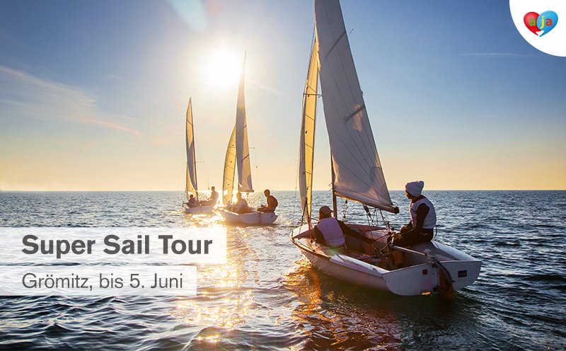 a-ja Grömitz Ausflugs-Tipp: Viel Live-Musik und noch mehr bunte Segel. Bei der Super Sail Tour in Grömitz ab 11 Uhr.