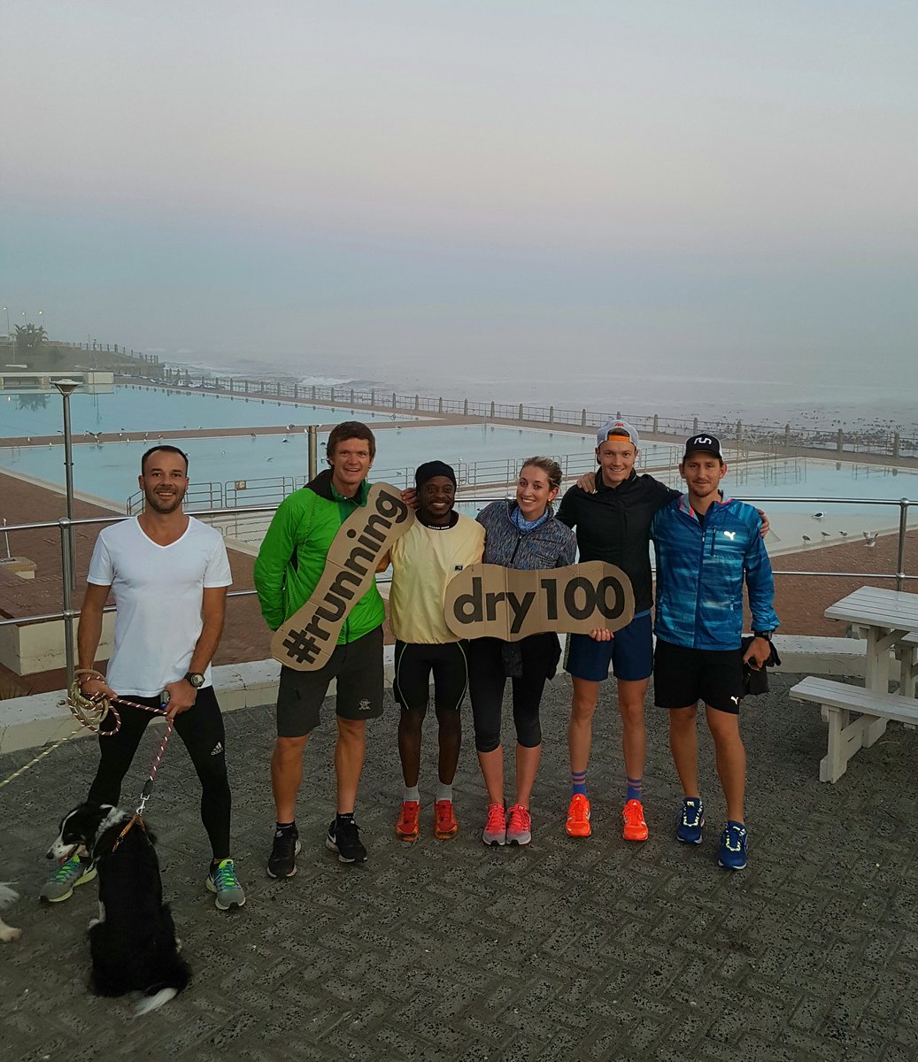 ATCMultisport's tweet photo. #Sunrise shift with #runningdry100. Great work by @HeleenMills & @kelvintrautman ! Use no more than 100l per day. #watercrisis https://t.co/81FUYP7o4d