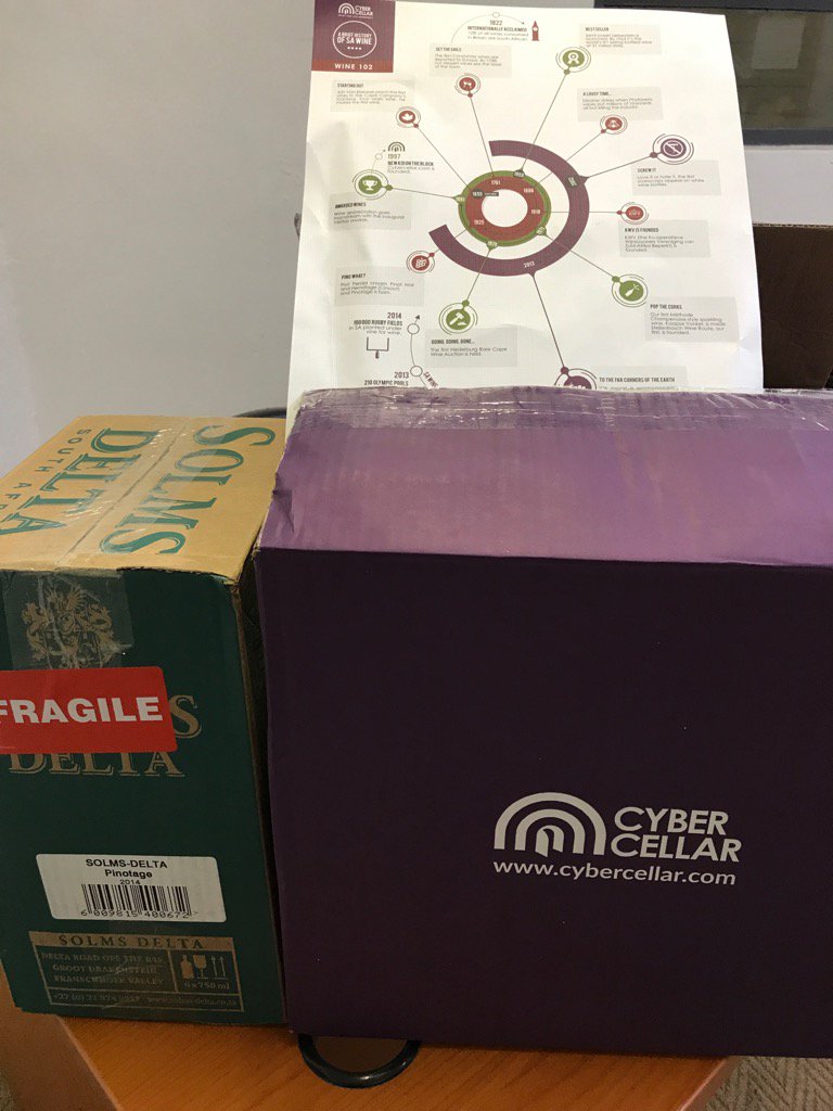 TjopChef's tweet photo. #wineacademy @Cybercellar Absolutely stoked to receive my order #dinnerfor20 #June2017 I ❤️#SAwine https://t.co/OXZssOfmsT