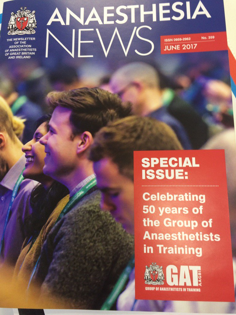 Assoc_Anaes's tweet photo. Look what's landed! Celebrating #50yearsofGAT #askGAT https://t.co/ofZ3IlQsJl https://t.co/u5LQUri47H