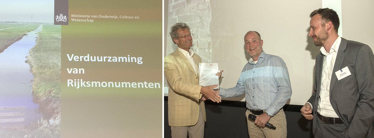 Adviseurs Hans Van Hauwe en <a href="/EelcoSmeele/">Eelco Smeele</a> presenteerden di. 30 mei onderzoek #verduurzaming #monumenten iov @RCE_com. bit.ly/2qHmKH7