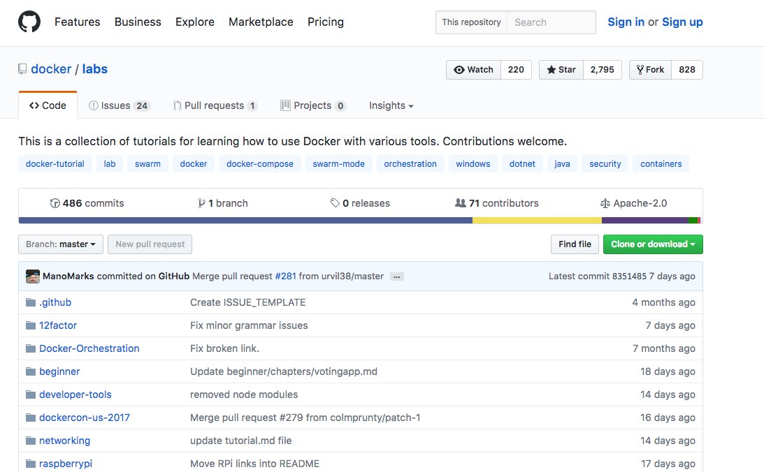 Docker's tweet photo. Check out this collection of tutorials for learning how to use #Docker with various tools. Contributions welcome! https://t.co/3vK35e6Mdv https://t.co/0lzZvnwUbI