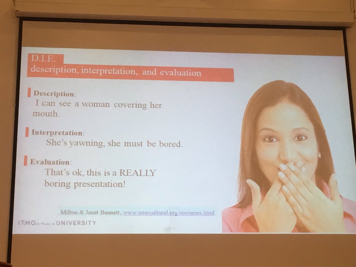 olyaelt's tweet photo. Chris Hastings discourages his students from going straight to interpretation - a way to explore our biases. #NATE2017 https://t.co/TuyK1RXZ88