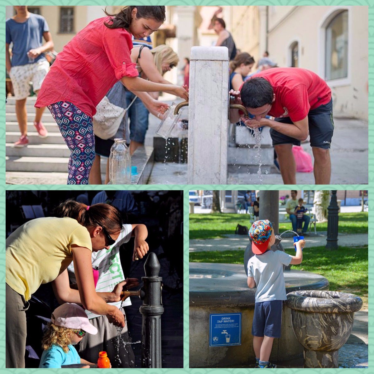 Perks of living in #Ljubljana - tap #water is clean &amp; you can drink for free at #drinkingfountains #noplastic bit.ly/2rrqZYy 💦🌎🌿
