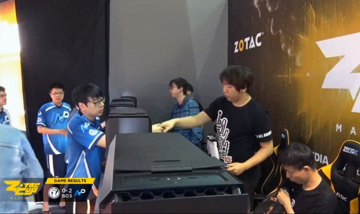 ESL_Asia's tweet photo. 🏆 @NPDotA topples @invgaming 2-0, and will face @NewbeeCN in the finals of @ZotacCup!

Finals Bo5 is tomorrow @ 9AM SGT! #ZOTACCUP https://t.co/bphvwHjraa