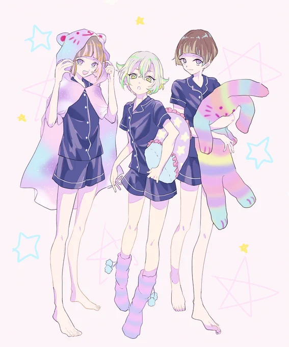 蛍丸と前田と平野でじーゆーパジャマパーティー 