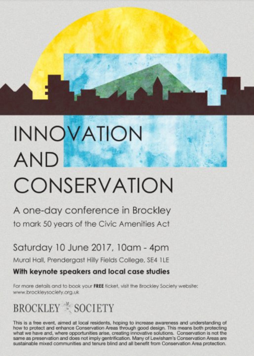 Broc_Soc's tweet photo. FREE Innovation & Conservation conference, Sat 10 June, Hilly Fields 10am - 4pm. Fascinating speakers. Book here: https://t.co/BrVGJbUfsj https://t.co/RCjq75A4eQ