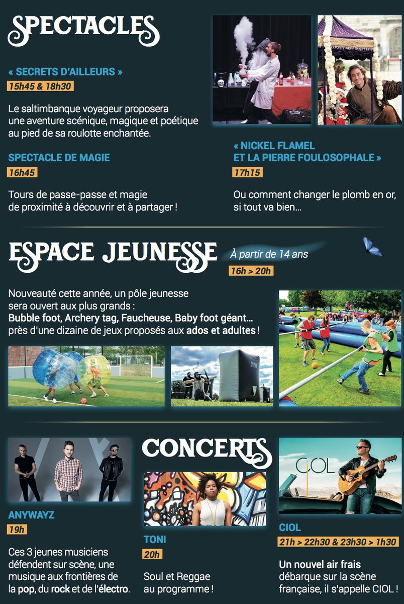 Saintcyrlecole's tweet photo. DÉCOUVREZ LE PROGRAMME DE LA FÊTE DE LA VILLE 😃 https://t.co/bRa52HLtv8