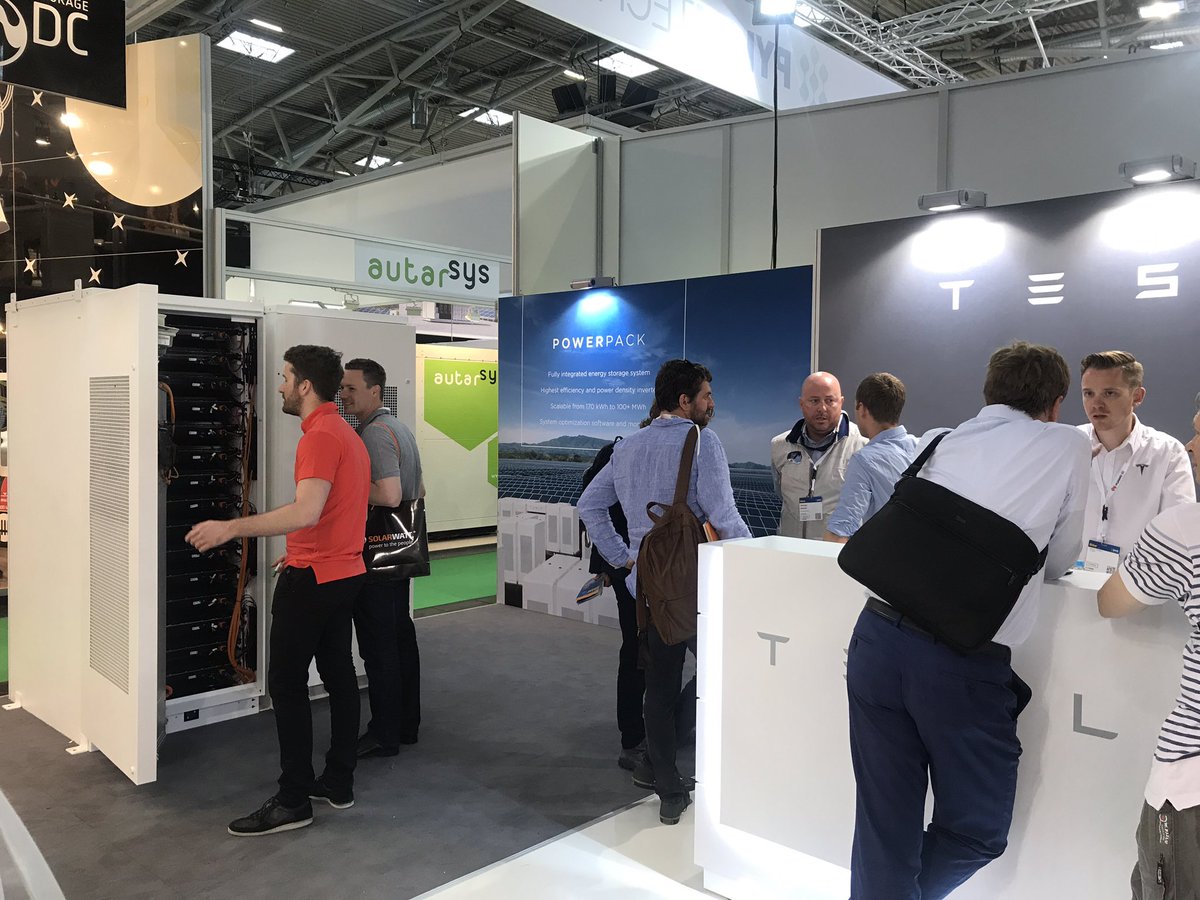 dagocedillos's tweet photo. You can have a look at a PowerPack, such as the ones @openenergi uses for #dynamicdemand, at the @TeslaMotors #eesEU booth β‘οΈπ https://t.co/U3rfZkYDGX