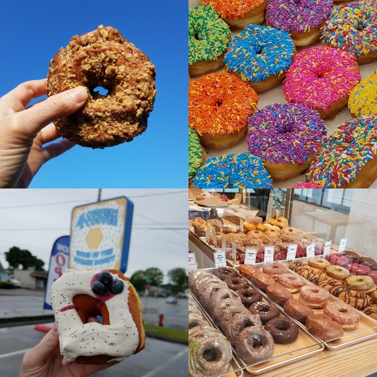Today is #NationalDonutDay! Where will you celebrate? <a href="/PVDonuts/">PVDonuts</a> <a href="/KNEADDOUGHNUTS/">Knead Doughnuts</a> <a href="/EEntertaining/">EasyEntertaining Inc</a> <a href="/AlliesDonuts/">Allie's Donuts</a> <a href="/4corners/">Four Corners</a>