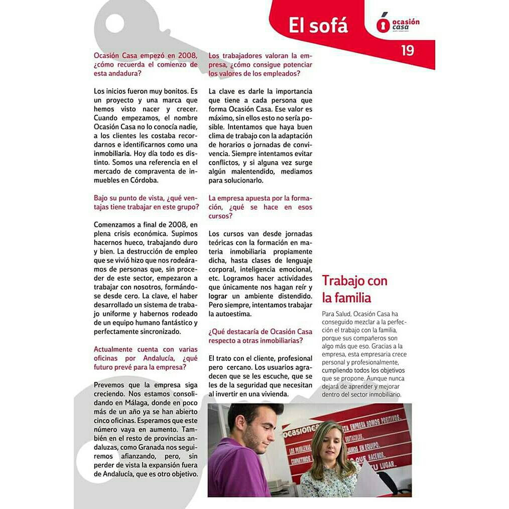 Entrevista 🔝 la de éste mes de LaLlave!
Nuestra Salud Arenas nos cuenta sobre Ocasión Casa,

#FamiliaOcasioncasa