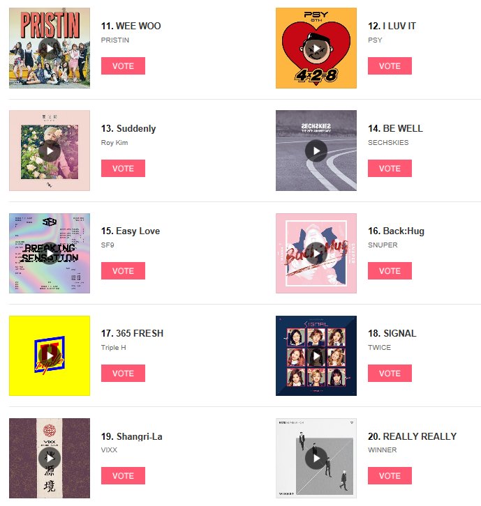 OfficialMwave's tweet photo. June Nominees: #PRISTIN #PSY #RoyKim #SECHSKIES #SF9 #Snuper #TripleH #TWICE #VIXX #WINNER
Pick BEST of BEST👑 https://t.co/ohyXXjpHkR https://t.co/Wn4RaF4cBC