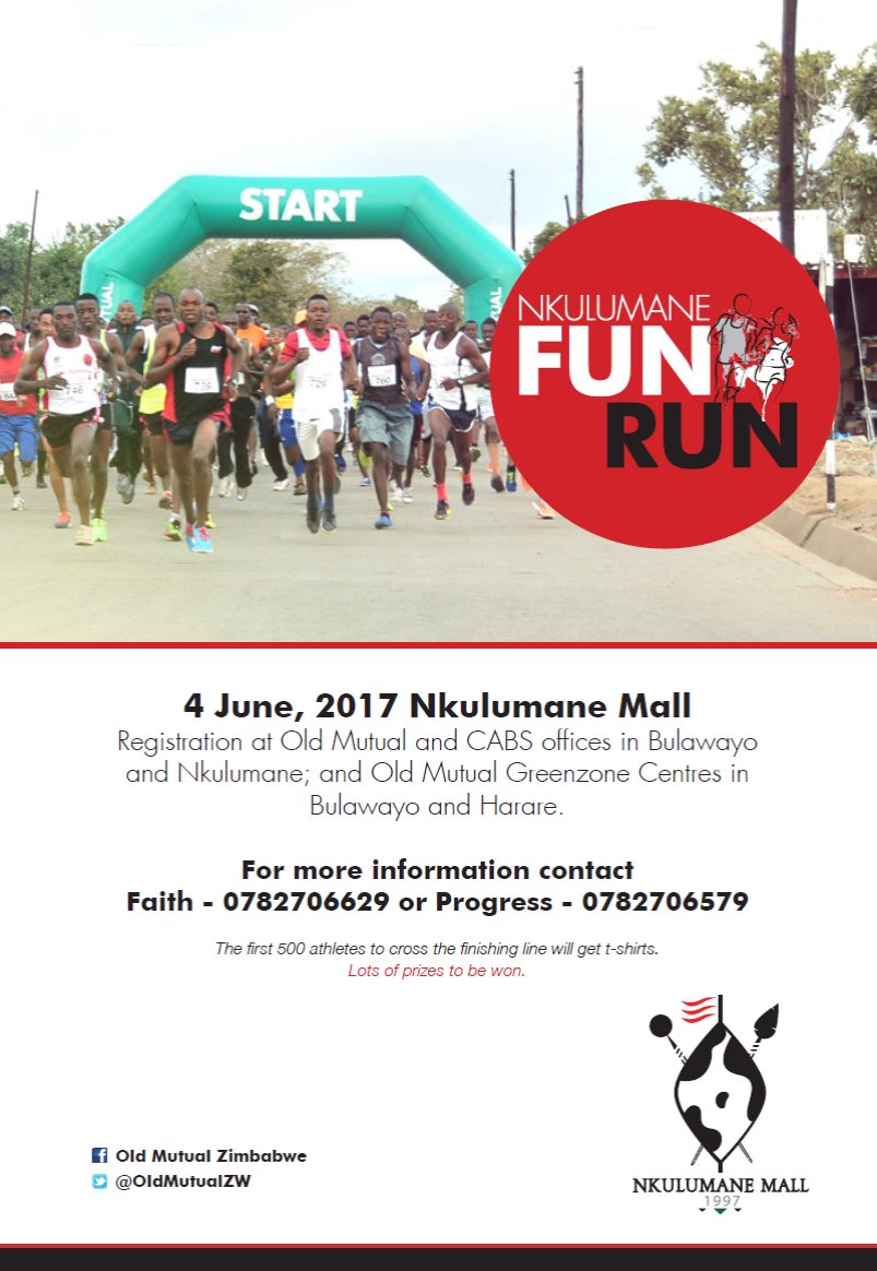Scene from the 2016 #NkulumaneFunRun On Sunday the 2017 Event goes down don't Miss. Its powered by <a href="/OldMutualZW/">Old Mutual Zimbabwe</a> 
<a href="/blueskiesbyo/">Blue Skies</a> 
<a href="/citezw/">CITE</a>
